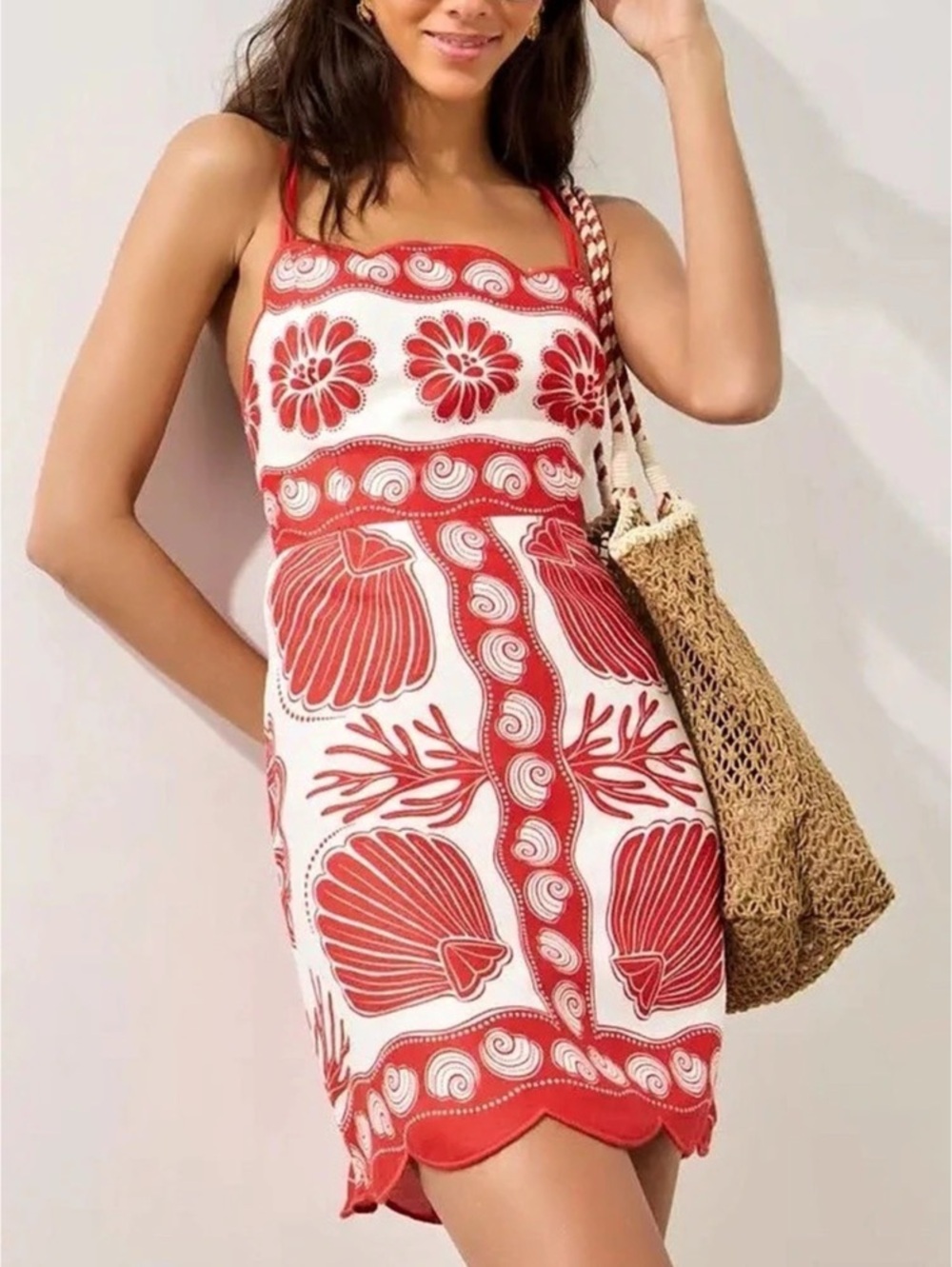 FARM Rio Ainika Shell Print Linen
Mini Dress - Picture 2 of 3